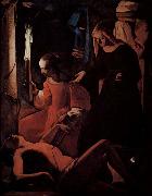 Georges de La Tour St Sebastian tended by St Irene oil on canvas